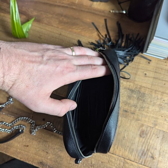 YSL Lou Mini Matelasse Leather Camera Bag Black & Silver Hardware - Picture 6 of 15